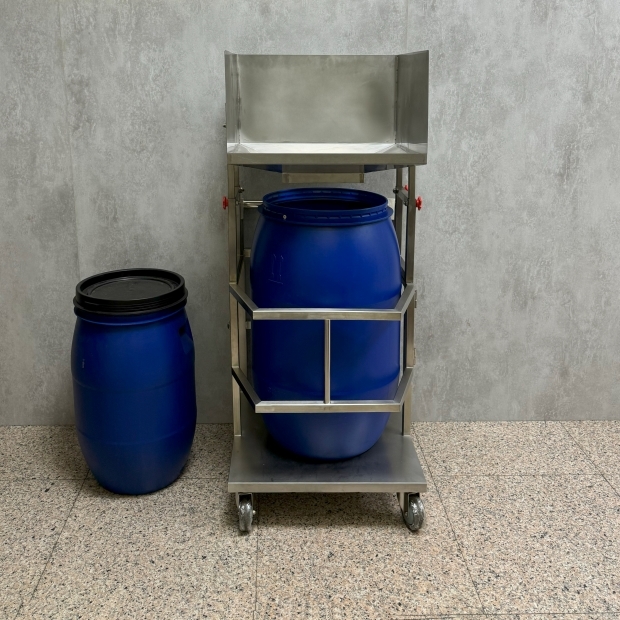 不銹鋼廚餘推車加集中罩